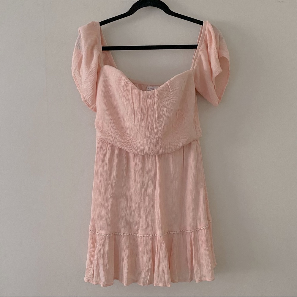 Socialite Boho embroidered hem fit and flare dress
